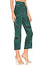 view 2 of 4 PANTALÓN CON TRABILLAS ISLA in Green Carpet