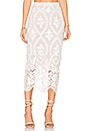 view 1 of 5 FALDA MIDI BRINKLEY in White