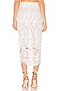 view 3 of 5 FALDA MIDI BRINKLEY in White