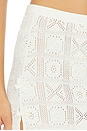 view 6 of 6 x REVOLVE Adari Pointelle Mini Skirt in Antique Ivory