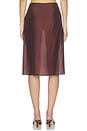 view 5 of 6 x REVOLVE Avalon Skirt in Chocolate Brown