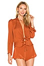 view 1 of 4 BLUSA MEDICI in Burnt Orange