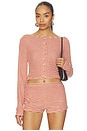 view 1 of 5 x REVOLVE Isabel Terry Cardigan in Vintage Orange Stripe