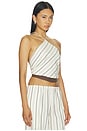view 2 of 5 x REVOLVE Amelia Top in Brown Stripe