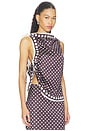 view 2 of 6 x REVOLVE Porsha Top in Brown & Ivory Dot