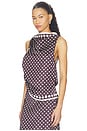 view 3 of 6 x REVOLVE Porsha Top in Brown & Ivory Dot