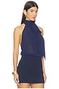 view 4 of 5 x REVOLVE Ivette Halter Top in Navy