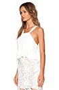 view 3 of 4 Liam Crop Top in White