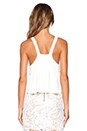 view 4 of 4 Liam Crop Top in White