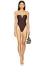 view 1 of 3 x REVOLVE Celeste One Piece in Chocolate Brown