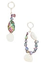 view 1 of 2 BOUCLES D'OREILLES PENDANTES BOMBA in Abalone, Seashell & Pearls