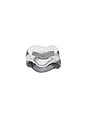 view 1 of 6 Onda Glass Set Of 2 Rings in Transparent & Smoke Grey