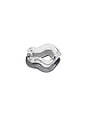 view 2 of 6 Onda Glass Set Of 2 Rings in Transparent & Smoke Grey