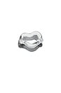 view 3 of 6 Onda Glass Set Of 2 Rings in Transparent & Smoke Grey