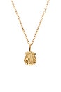 view 2 of 2 COLLAR COLGANTE CONCHITA in Gold