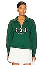 view 1 of 4 Golf 1/4 Zip Sweatshirt in Forest Green