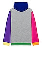 view 2 of 5 Colorblock Hoodie in Heather Gray