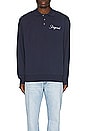 view 4 of 4 Script Sweater Polo in Navy