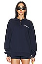 view 1 of 4 Script Sweater Polo in Navy