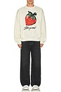 view 4 of 4 Scratch N Sniff Strawberry Sweatshirt in Cream