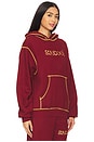 view 2 of 4 Star Hoodie in Maroon