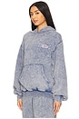 view 2 of 4 Tribal Acid Wash Hoodie in Denim