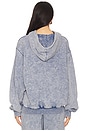 view 3 of 4 Tribal Acid Wash Hoodie in Denim