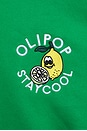view 5 of 5 x OLIPOP Lemon Lime Hoodie in Green