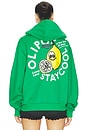 view 4 of 5 x OLIPOP Lemon Lime Hoodie in Green