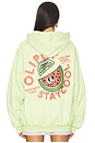 view 4 of 5 x OLIPOP Watermelon Lime Hoodie in Light Green