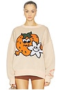 view 1 of 5 x OLIPOP Strawberry Vanilla Sweater in Peach