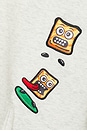 view 6 of 6 x Cinnamon Toast Crunch All Over Character Hoodie in Heather Grey