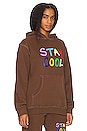 view 2 of 4 Puff Paint Hoodie in Brown