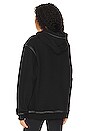 view 3 of 4 Script Hoodie in Black