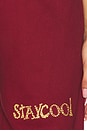 view 5 of 6 STAR スウェットパンツ in Maroon
