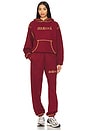 view 6 of 6 STAR スウェットパンツ in Maroon