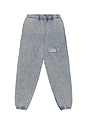 view 1 of 6 Tribal Acid Wash Sweatpant in Denim