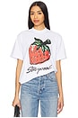 view 1 of 4 Scratch N Sniff Strawberry Tee in White
