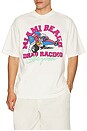 view 3 of 4 Miami Beach Racing Tee in Cream