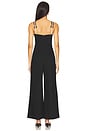 view 3 of 3 Charm Jumpsuit in Black & White Piping
