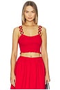 view 1 of 4 Solly Set Top in Red