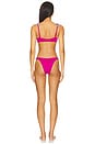 view 3 of 3 Rainbow Bikini Set in Magenta