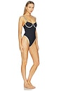 view 2 of 4 Black Serenity One Piece Bikini in Black