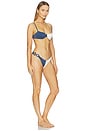 view 2 of 4 Zuma Bikini Set in Blue & Ivory