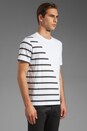 view 2 of 4 by Neil Barrett Blocked Striping Crew Neck in White