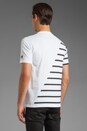 view 3 of 4 by Neil Barrett Blocked Striping Crew Neck in White