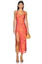 view 1 of 3 Alana Midi Dress in Aira Orange