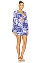 view 2 of 3 Elka Sleeved Mini Dress in Havanna Navy