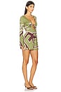 view 2 of 3 Eternity Sleeved Mini Dress in Alessandra Green