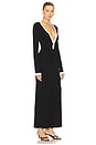 view 2 of 3 Milenia Sleeved Maxi Dress in Black